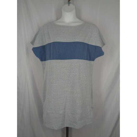 Athleta Tops - Athleta Gray Blue Energize Tunic Top Size XL